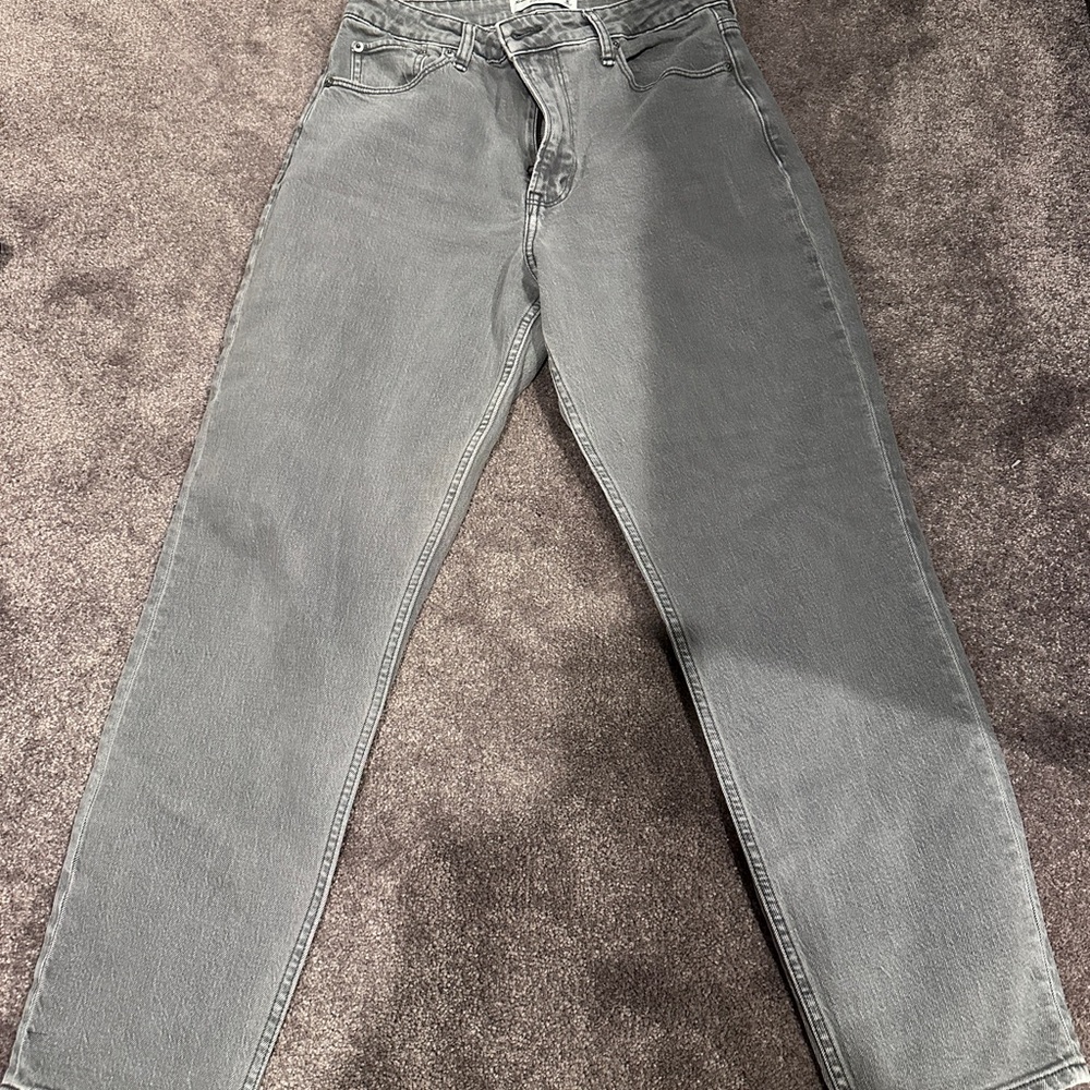 Abercrombie & Fitch Women's Gray High Rise Jeans